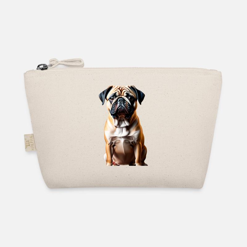 Pug Dog Theme Organic Pouch