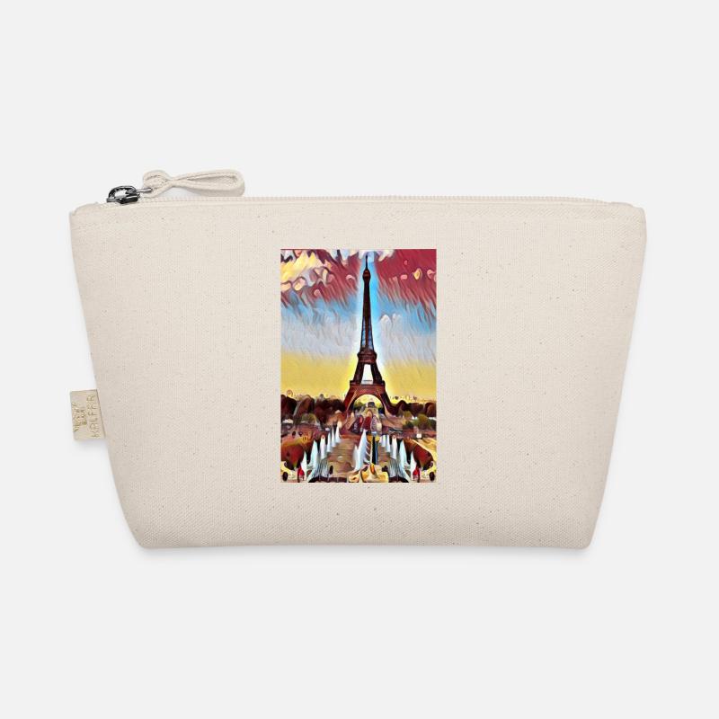 Eiffelturm Paris Bilderfarbe Bio-Täschchen