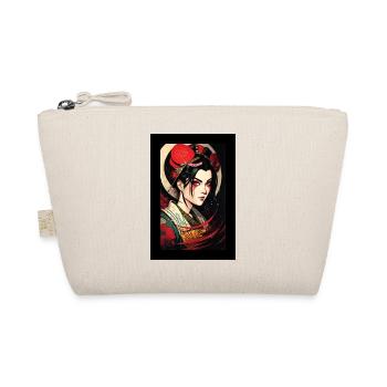 Japanese geisha character painting - Organic Pouch - nature - Front
