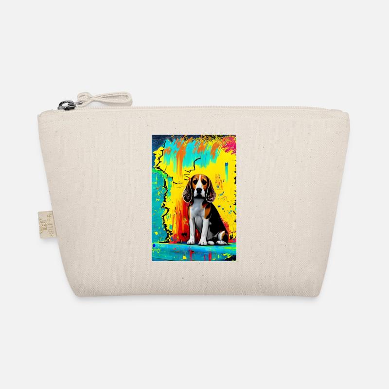 Impression pop art moderne | coloré | Chien Beagle Trousse biologique