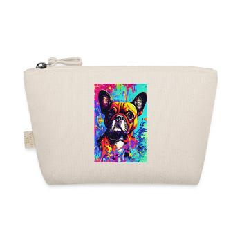 Modern Pop Art Print | colorful | French Bulldog - Organic Pouch - nature - Front