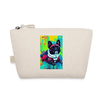 Modern Pop Art Print | colorful | French Bulldog - Organic Pouch - nature - Front