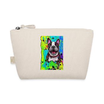 Modern Pop Art Print | colorful | French Bulldog - Organic Pouch - nature - Front
