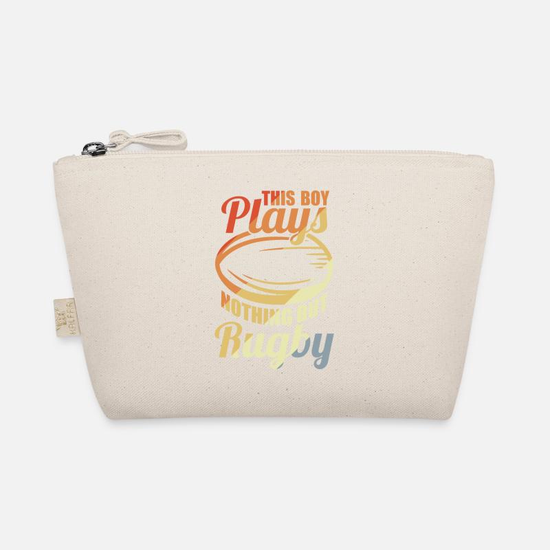 Boy playing rugby Organic Pouch