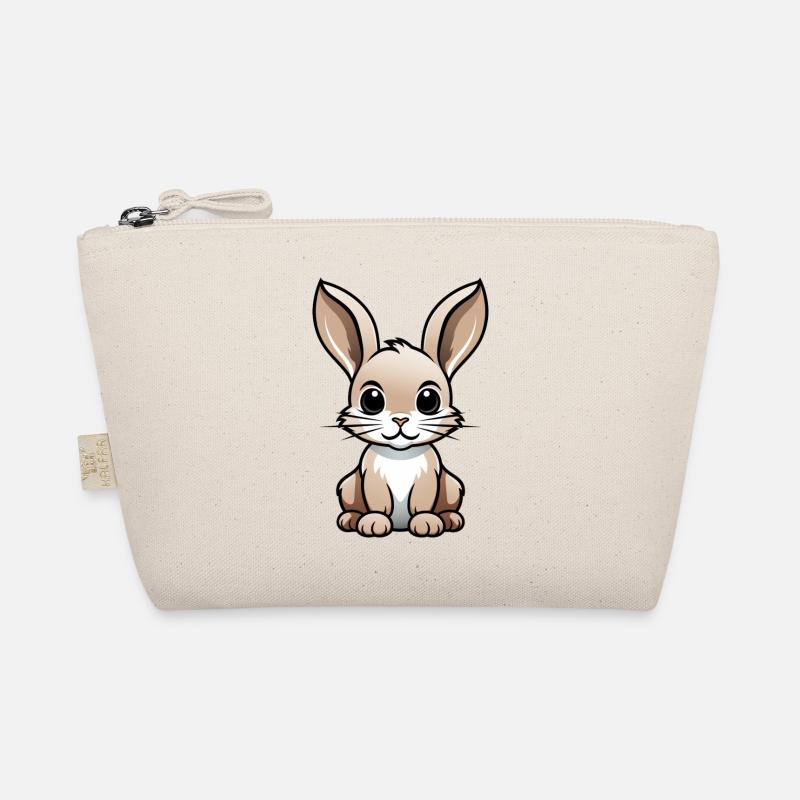 Comic Bunny Rabbit Bunny Cartoon Style Organic Pouch