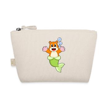 Hamster Mermaid - Organic Pouch - nature - Front