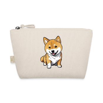 Cute Shiba Inu dog - Organic Pouch - nature - Front
