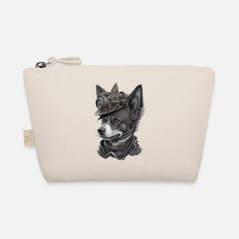 Steampunk Dog Organic Pouch