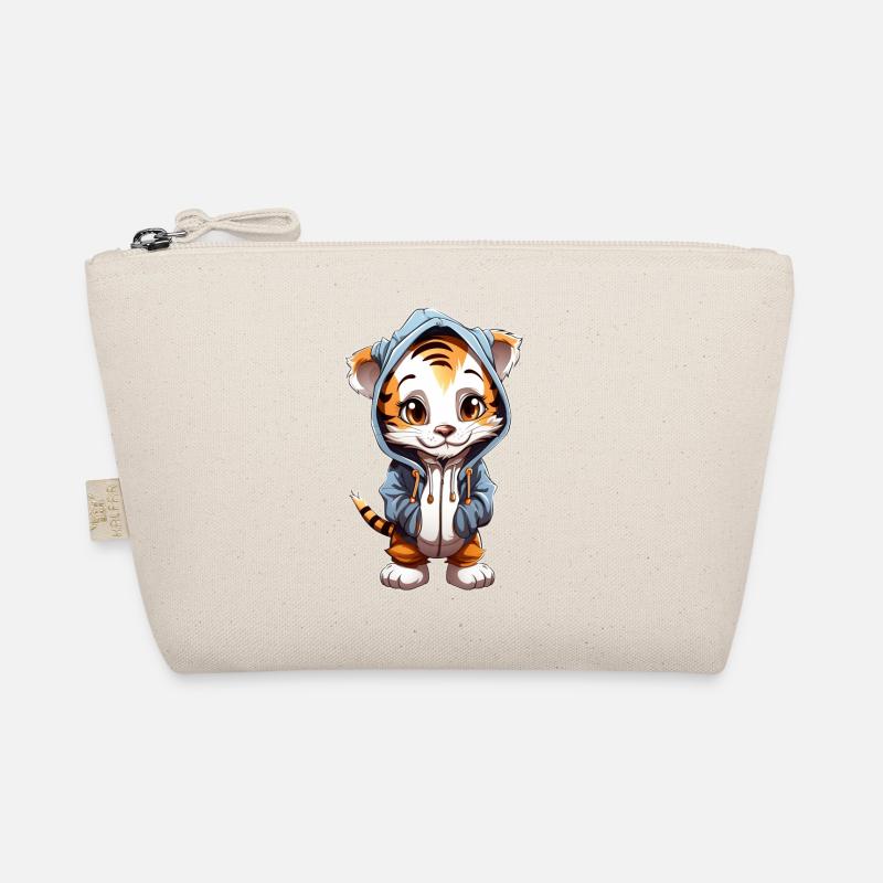 Cooler Baby Tiger - Bio-Täschchen - Natur