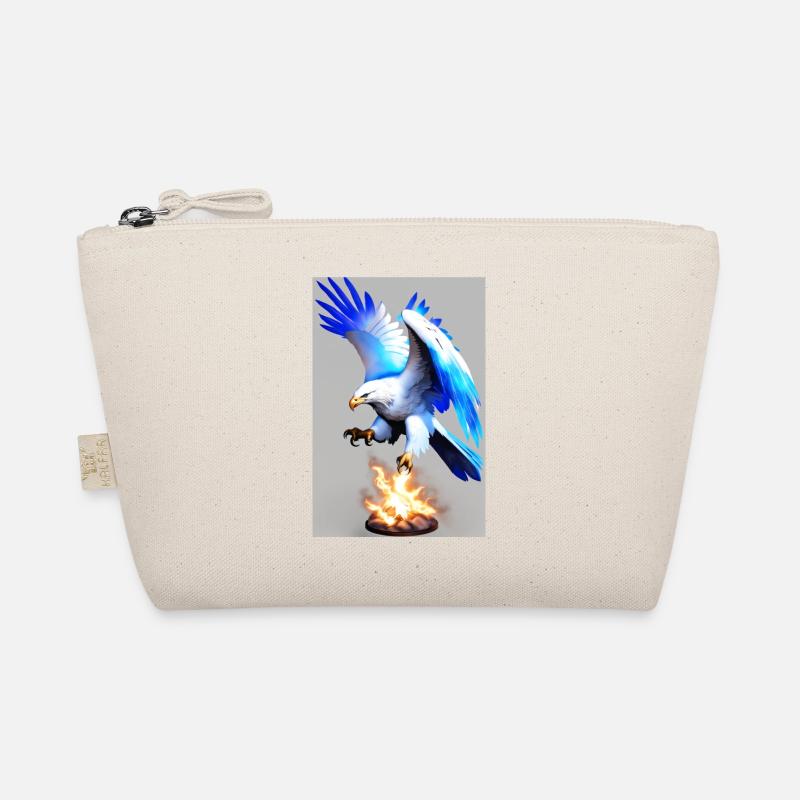 White Animals Eagle Organic Pouch
