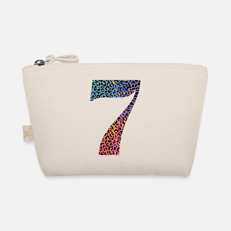 7th Birthday Leopard Organic Pouch