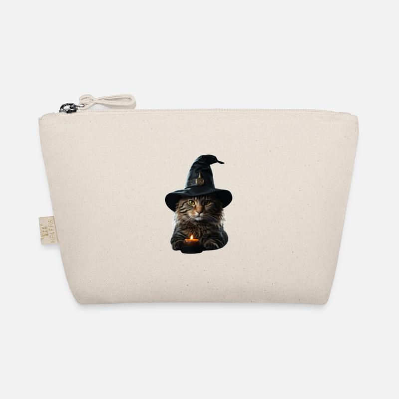 Chat sorcière Halloween Trousse biologique