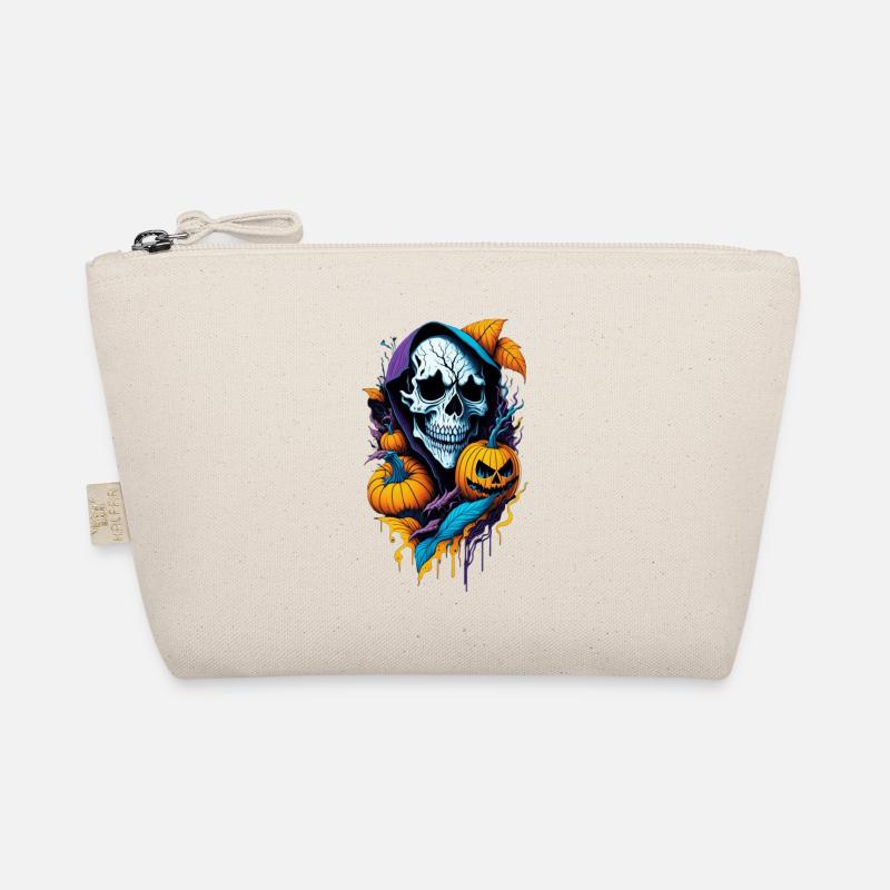 Halloween Skull Organic Pouch