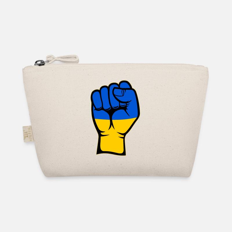 Drapeau de l’Ukraine Symbole de la main du poing Trousse biologique