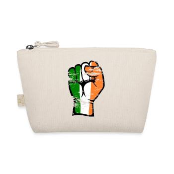 Irlande Flag Fist Main Symbole utilisé - Trousse biologique - nature - Devant