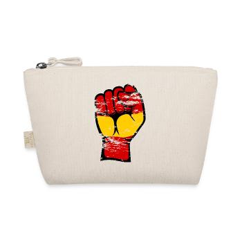 Spain Flag Fist Hand Used Symbol - Organic Pouch - nature - Front