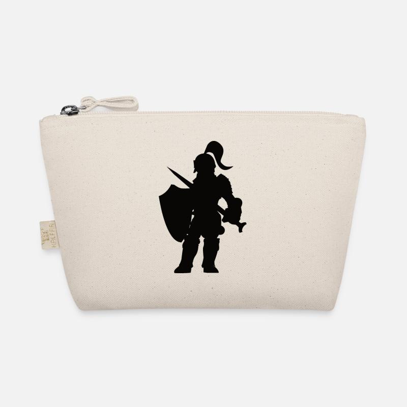 Élégant design de silhouettes de chevalier noir Trousse biologique