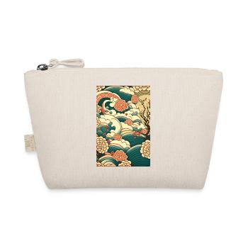 Wellenrosen Ukiyo-Wolken Muster - Bio-Täschchen - Natur - Vorne