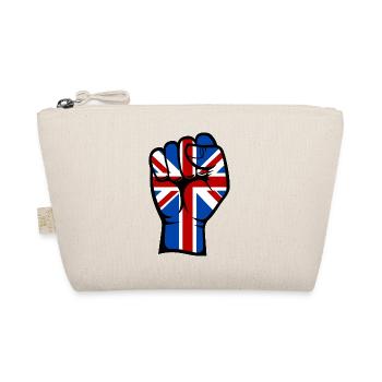 British Flag Fist Flag Fist Hand Icon - Organic Pouch - nature - Front