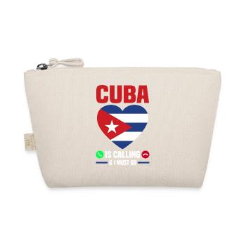 Kuba Flagge | Kubaner Kubanisch Karibik Geschenk - Bio-Täschchen - Natur - Vorne