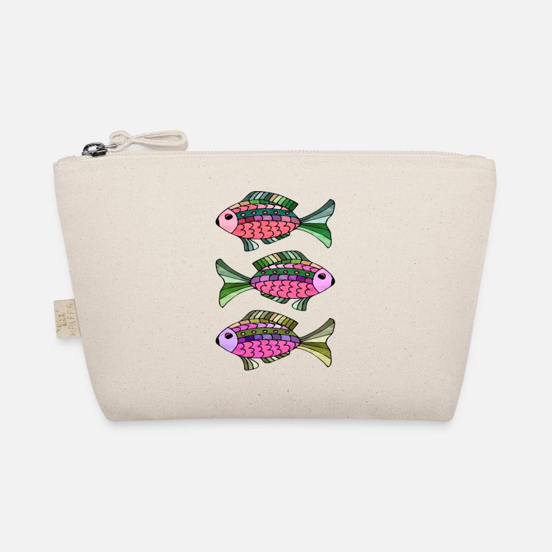 Fische - Bio-Täschchen - Natur