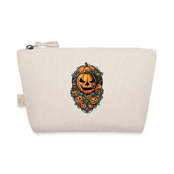 Halloween - Pumpkin - Fear - Organic Pouch - nature - Front