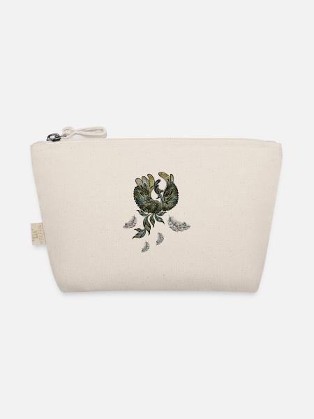 Élégant paon aux couleurs vertes. - Trousse biologique - nature - Devant