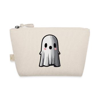Cute Ghost / Halloween - Organic Pouch - nature - Front