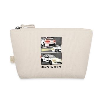 BANDE DESSINÉE DE VOITURE BLANC ARCTIQUE / HATCHBACK - Trousse biologique - nature - Devant