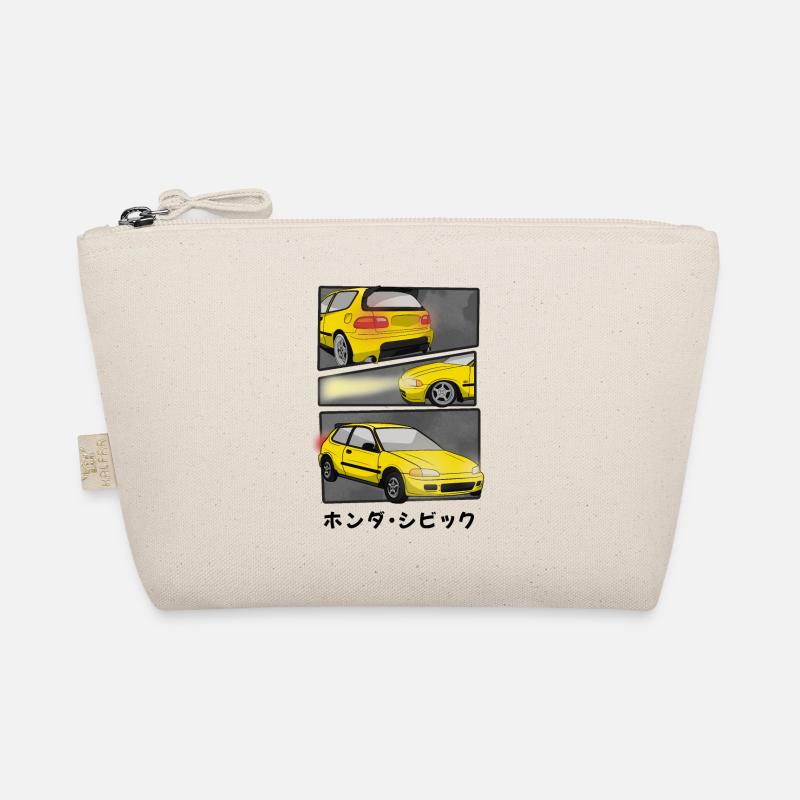 SUNRISE YELLOW CAR COMIC / HATCHBACK Bio-Täschchen
