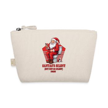 Santa Claus on toilet - Organic Pouch - nature - Front