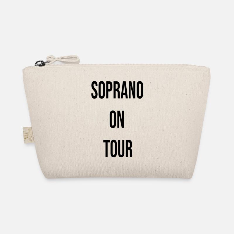 Soprano on tour lustig Witz funny joke singer - Bio-Täschchen - Natur