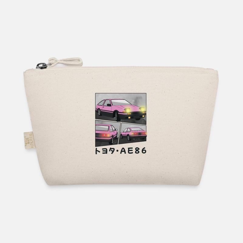 POP PINK CAR COMIC / POP UP HEADLIGHTS HATCHBACK Organic Pouch