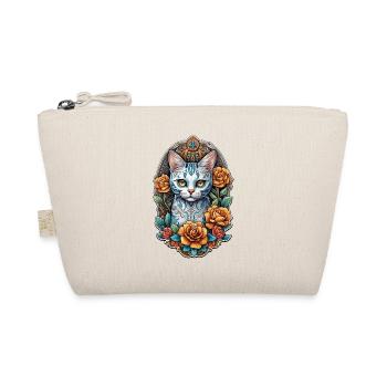 Katze Mexiko - Dia de los Muertos - Bio-Täschchen - Natur - Vorne