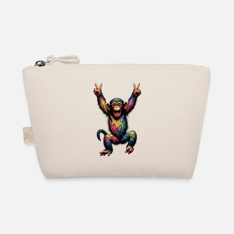 Rainbow Monkey Drapeau arc-en-ciel Rainbowcore Trousse biologique