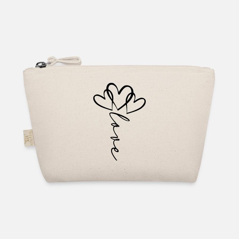 Police d’amour coeur fleur Trousse biologique