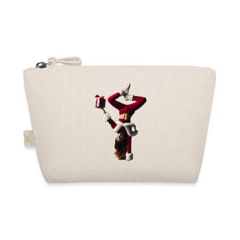 Christmas acrobatics with a gift - Organic Pouch - nature - Front