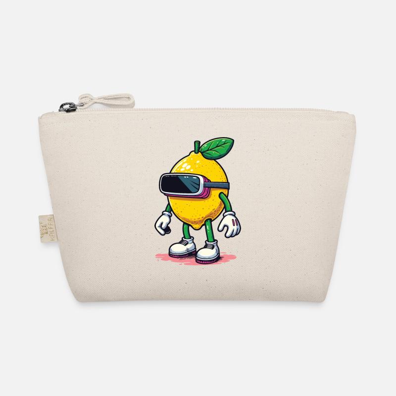 Cool Lemon avec lunettes VR Gamer Shirt Trousse biologique