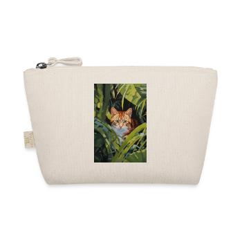 Niedliche rotbraune Katze Illustration - Bio-Täschchen - Natur - Vorne