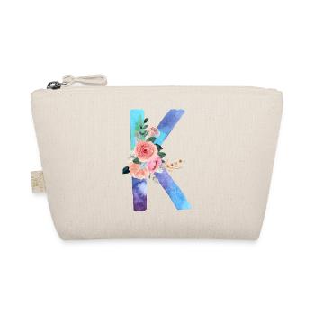 Letter K watercolor - Organic Pouch - nature - Front