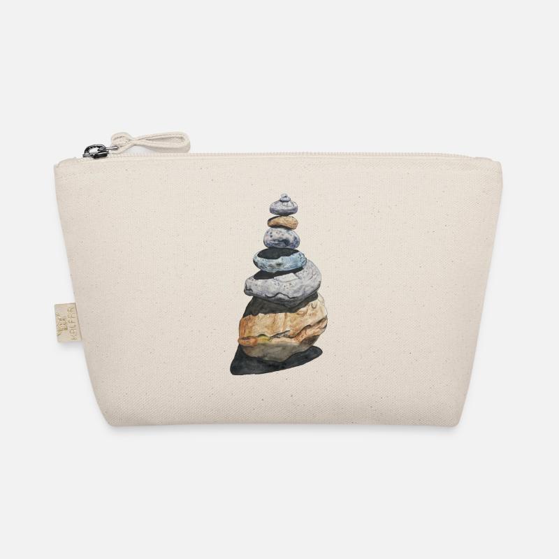 Stone Stack Stone Turret Cairn Hiking Organic Pouch