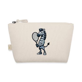 Zebra Tennis Pro - On the Court in Stripes. - Organic Pouch - nature - Front
