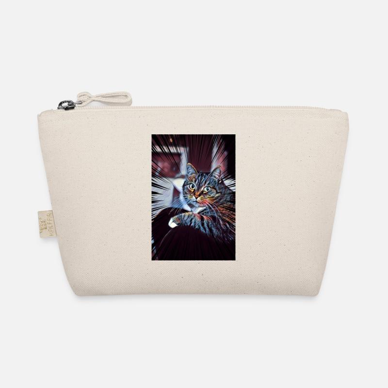 Süße Katze Comic Bio-Täschchen