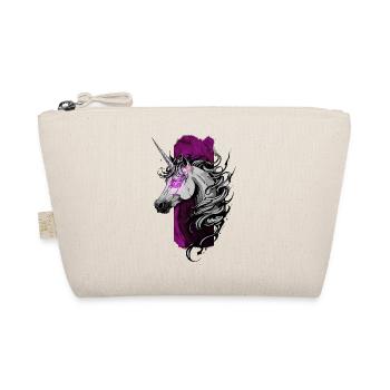 Enchanted Radiance: Unicorn with Pink Glowing - Organic Pouch - nature - Front