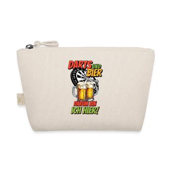 Darts Bier Dart Alkohol Trinken Saufen Kneipe - Bio-Täschchen - Natur - Vorne