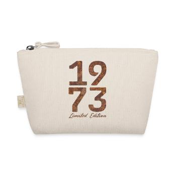 "Vintage 1973: Limited Edition in Rust Look" - Organic Pouch - nature - Front