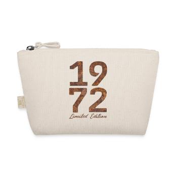 "Vintage 1972: Limited Edition in Rust Look" - Organic Pouch - nature - Front