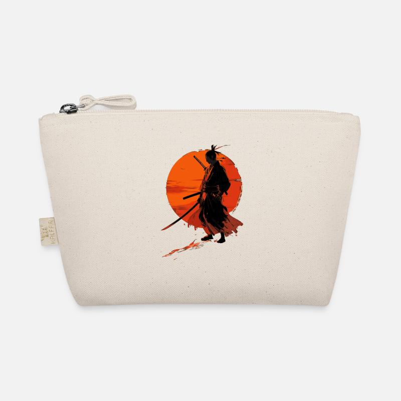 Samurai im Abendrot - Bio-Täschchen - Natur