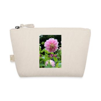 Dahlie pink rosa Blüte ,Blume - Bio-Täschchen - Natur - Vorne