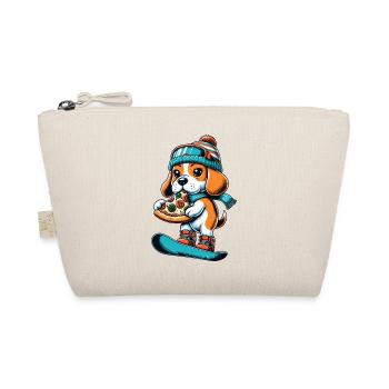 Beagle Snowboarder : Descente de pizza - Trousse biologique - nature - Devant